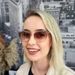 Osse Kadın Metal Kahve Degrade Camlı Gözlük Bronz