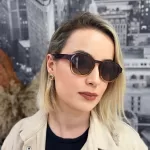 Theoros Unisex Kahve Kemik Güneş Gözlüğü 101