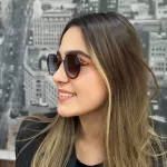 Unisex Metal Degrade Camlı Gözlük 1160